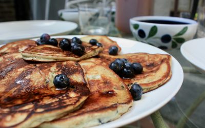 Blueberry pancakes